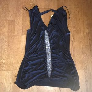 Black Top with stones